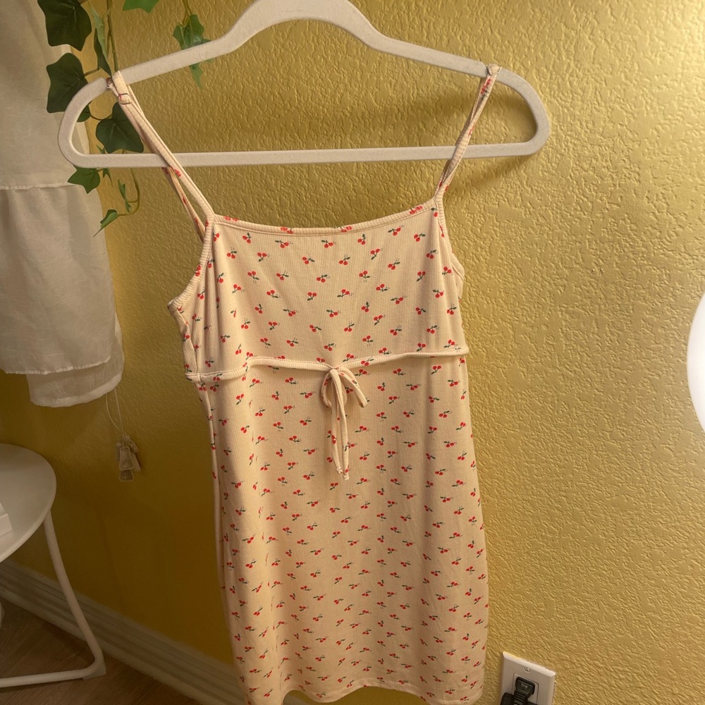 Cherry print mini dress